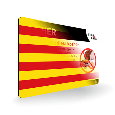 Kosher Diet Allergy Card in Catalan