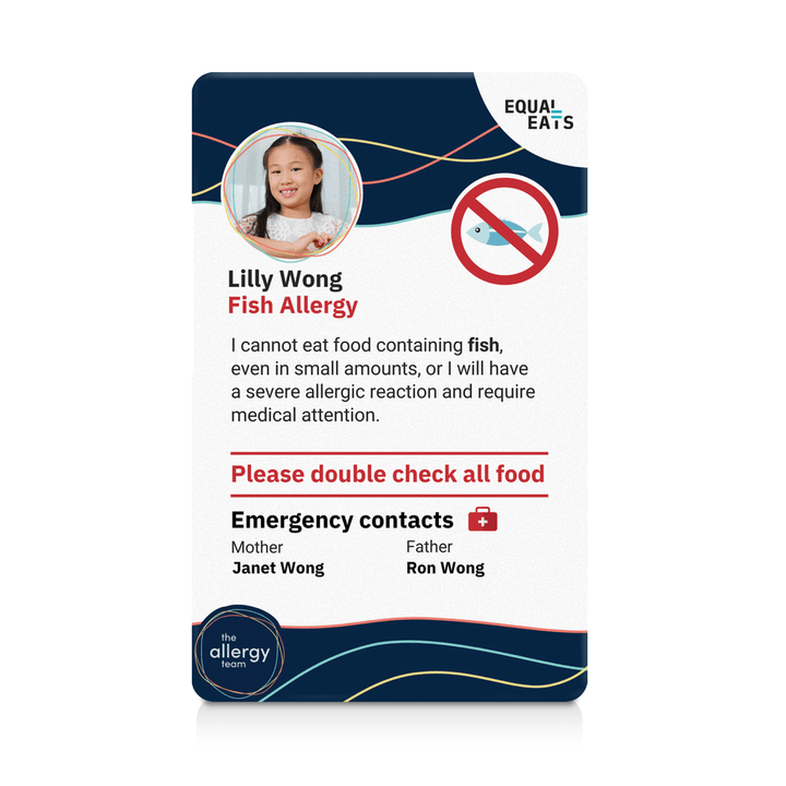 The Allergy Team ID Card