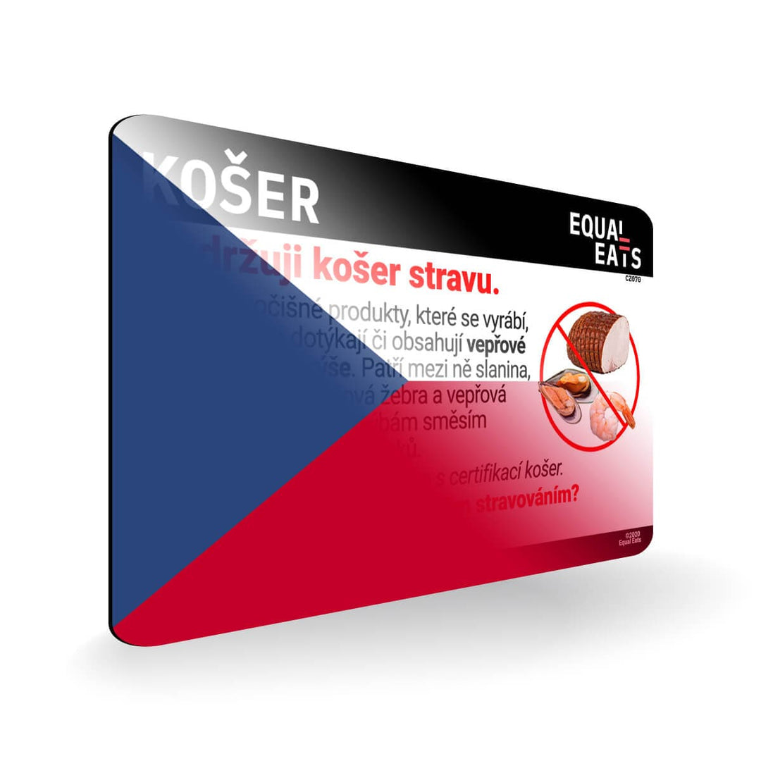 Kosher Diet in Czech. Kosher Card for Czech Republic