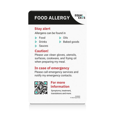 Custom Multiple Food Allergy ID Card (EqualEats)