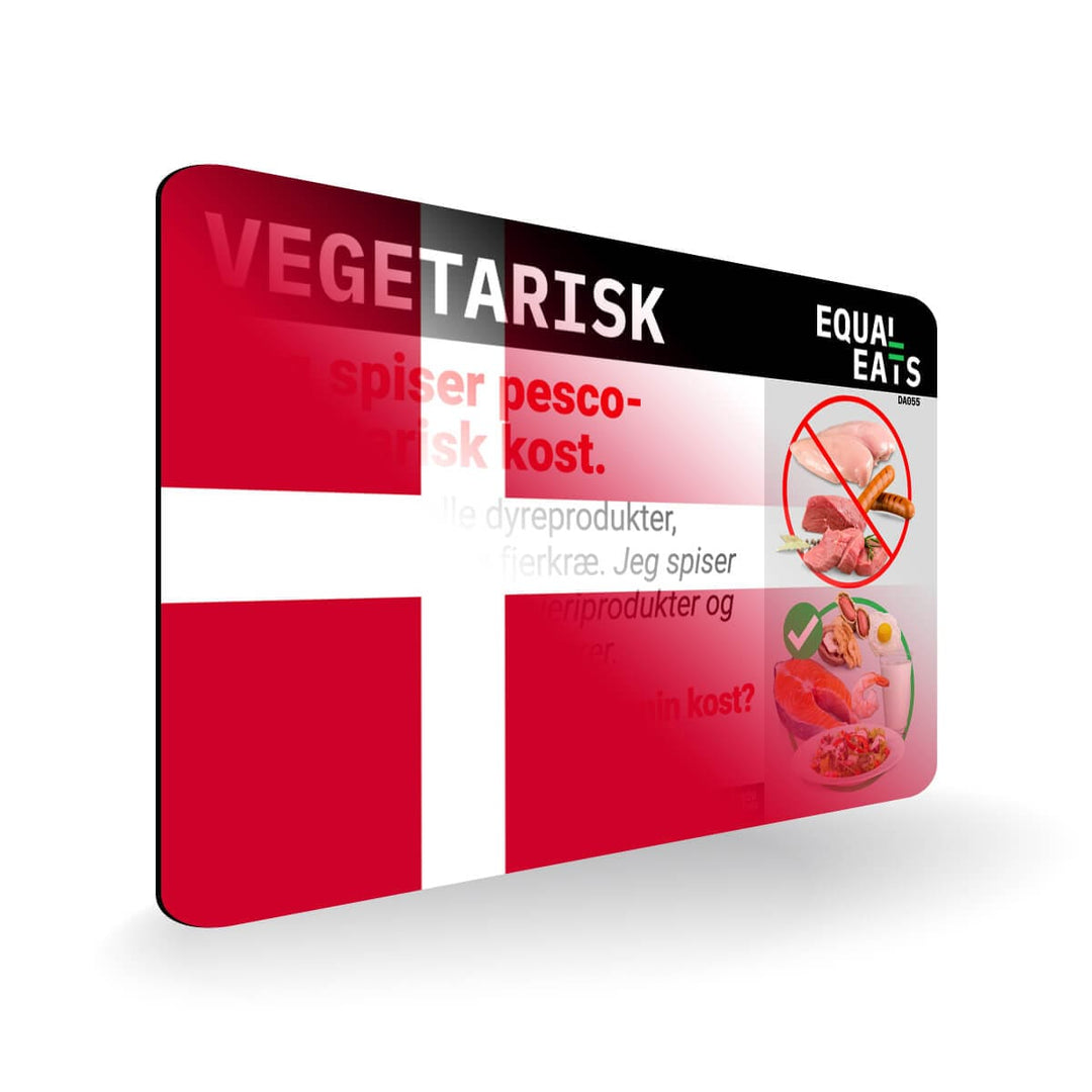 Pescatarian in Danish. Pescatarian Diet Traveling in Denmark