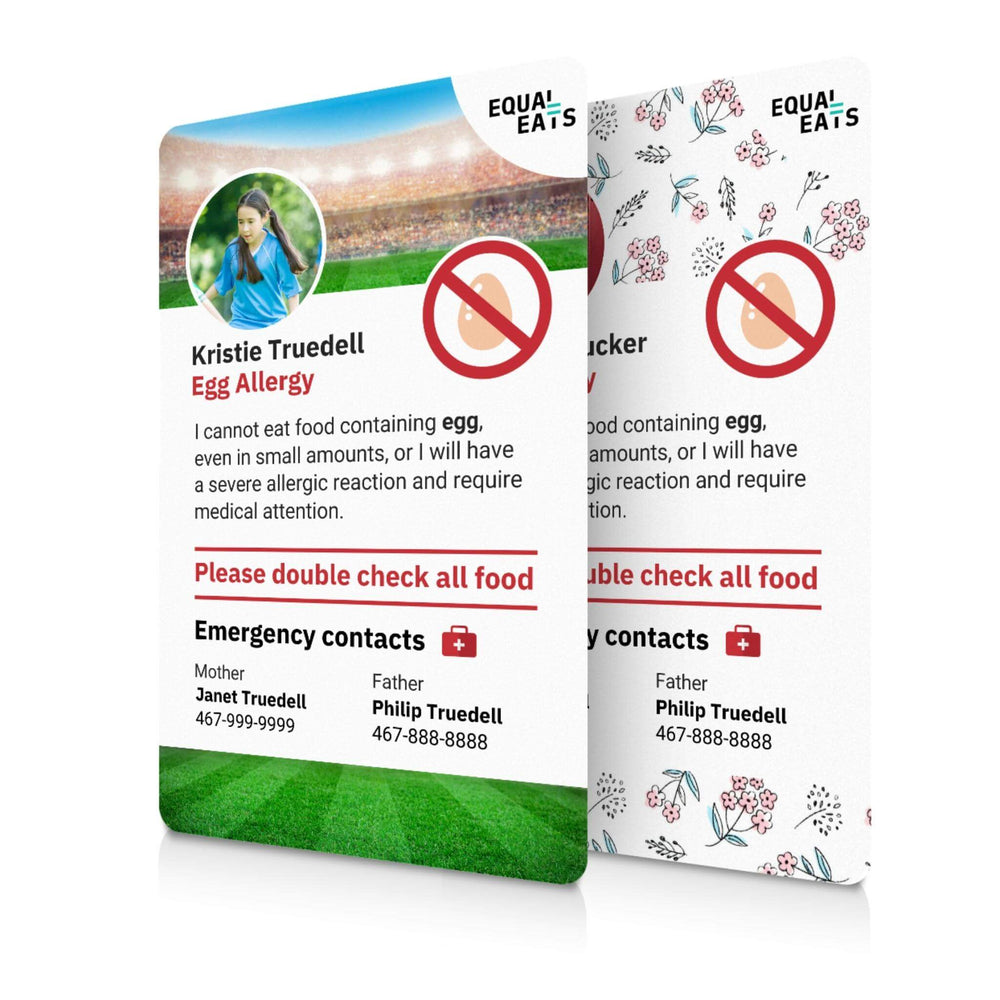 Egg Allergy ID Card (EqualEats)