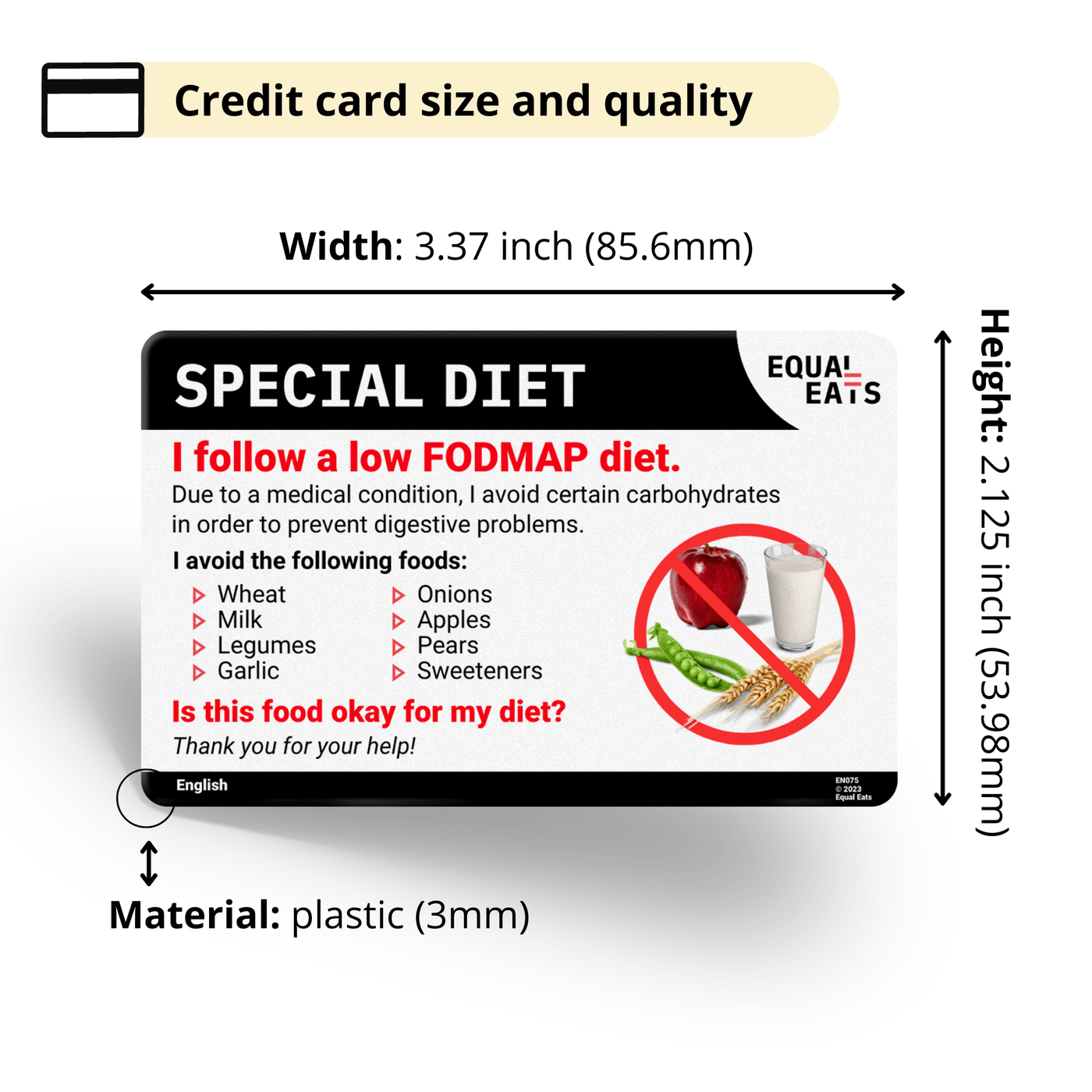 What is Low FODMAP Diet, Card by Equal Eats