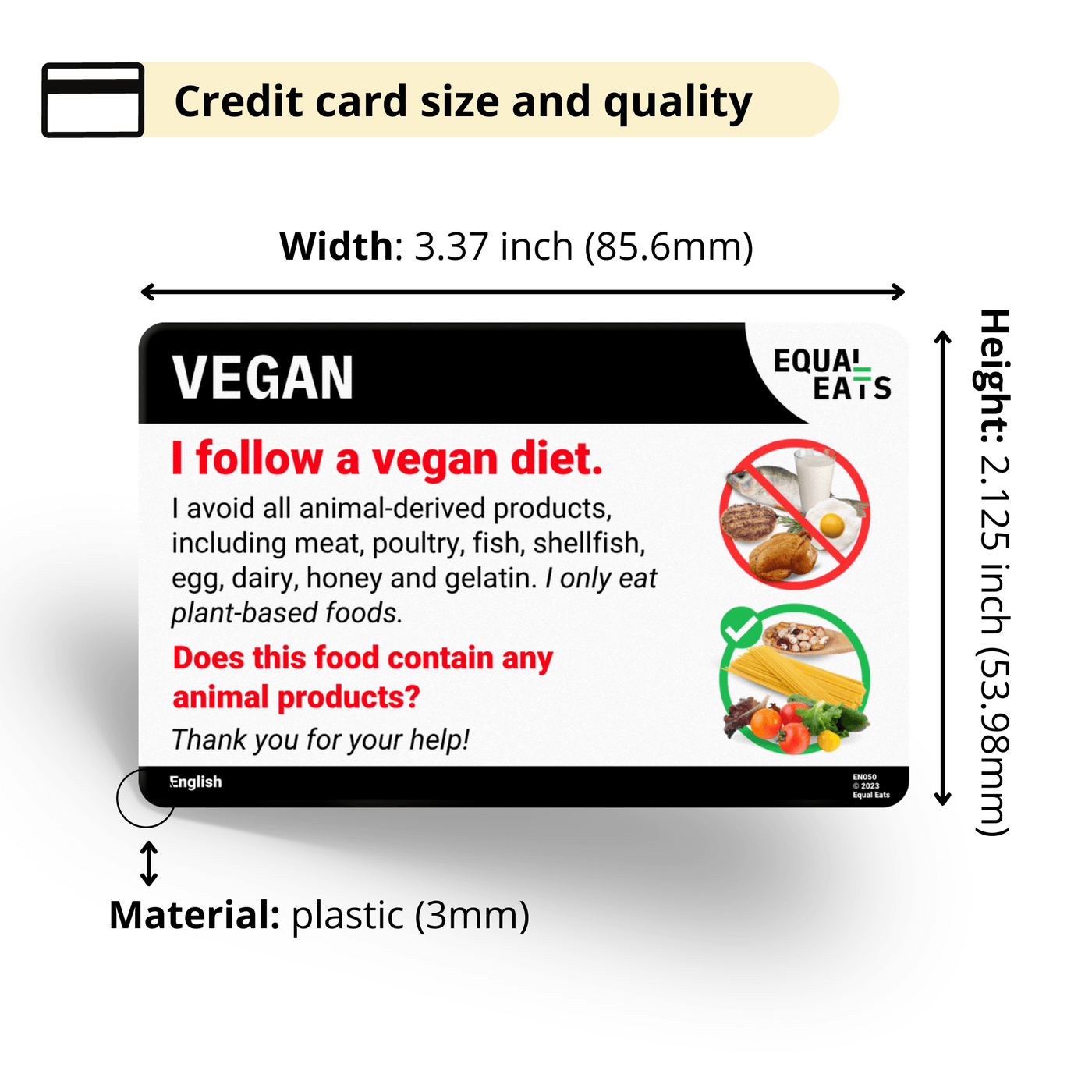 Macedonian Vegan Card