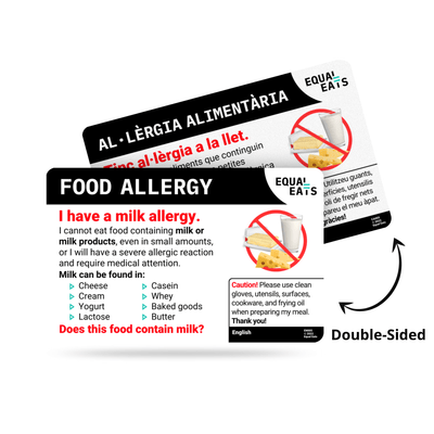 Slovak Milk Allergy Card