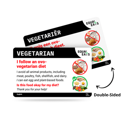 Ovo Vegetarian Translation Card