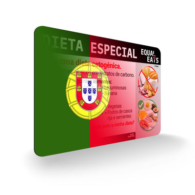 Portuguese (Portugal) Keto Diet Card