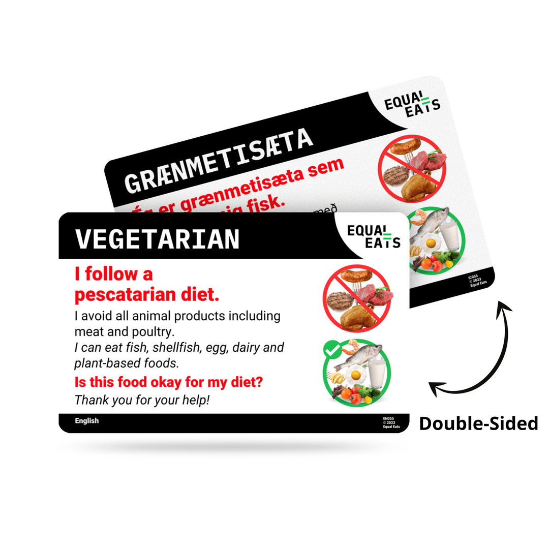 Pescatarian Translation Card