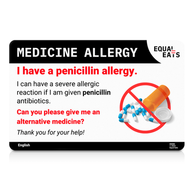 Spanish Penicillin Allergy Card