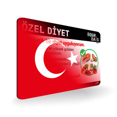 Diabetic Diet in Turkish. Diabetes Card for Turkey Travel